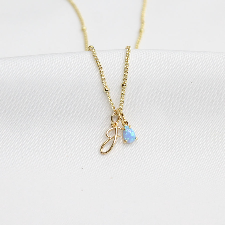 Harper Blue Opal Necklace