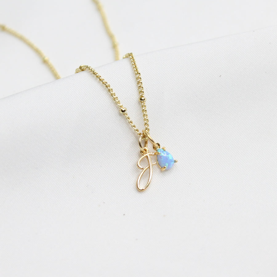 Harper Blue Opal Necklace