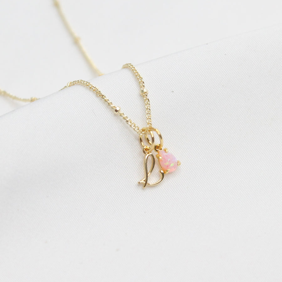 Harper Pink Opal Necklace