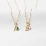 Greta Personalised Birthstone Necklace
