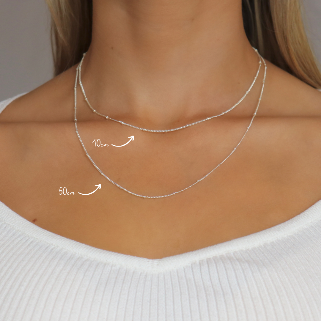 Elizabeth Personalised Necklace - Silver