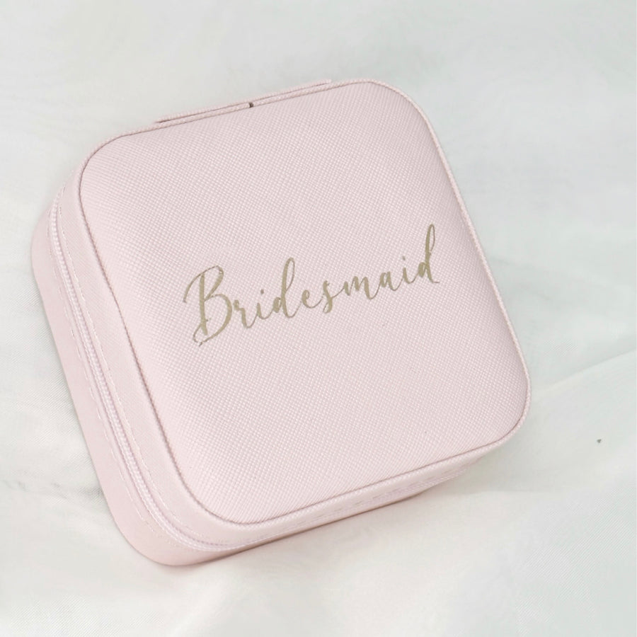 Pink Bridesmaid Jewellery Box