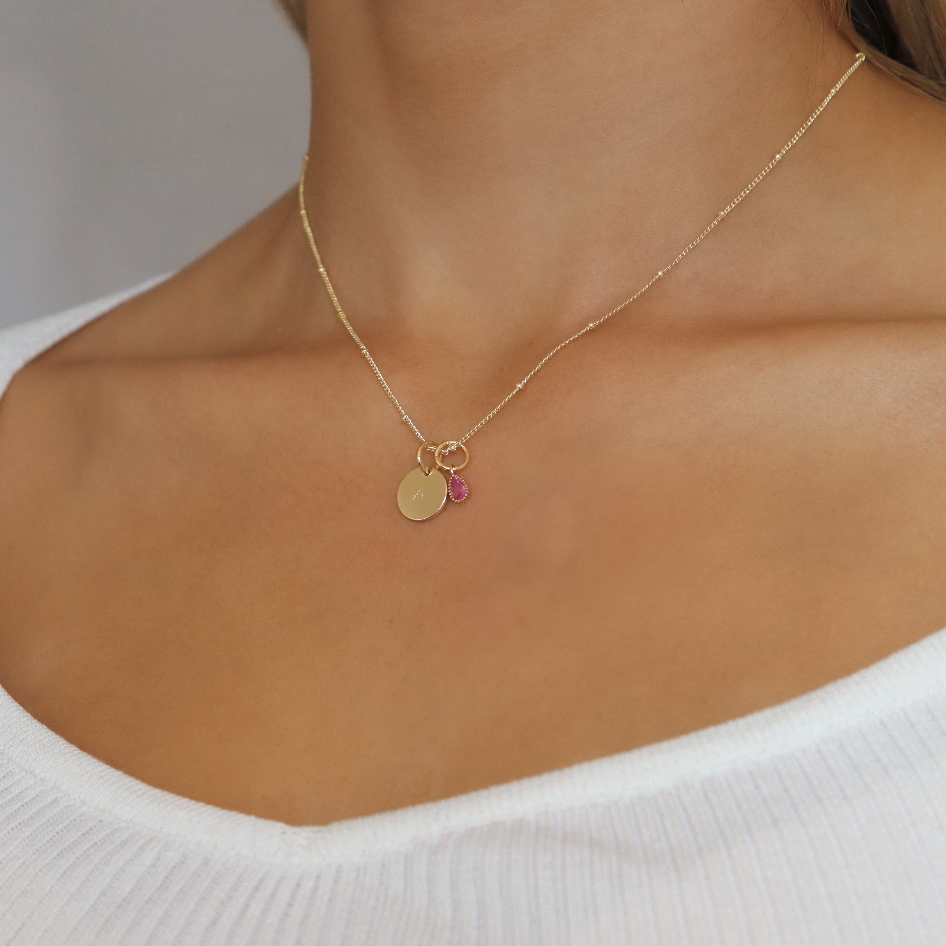 Xena Birthstone Personalised Necklace