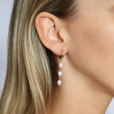 Thick Sicily Freshwater Pearl Huggies