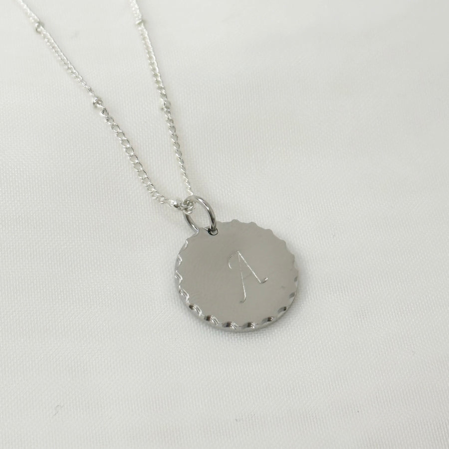 Silver Flora Personalised Necklace