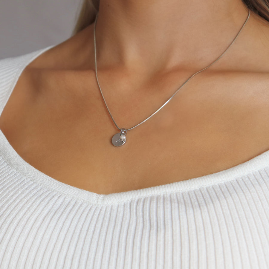 Silver Vera Personalised Necklace