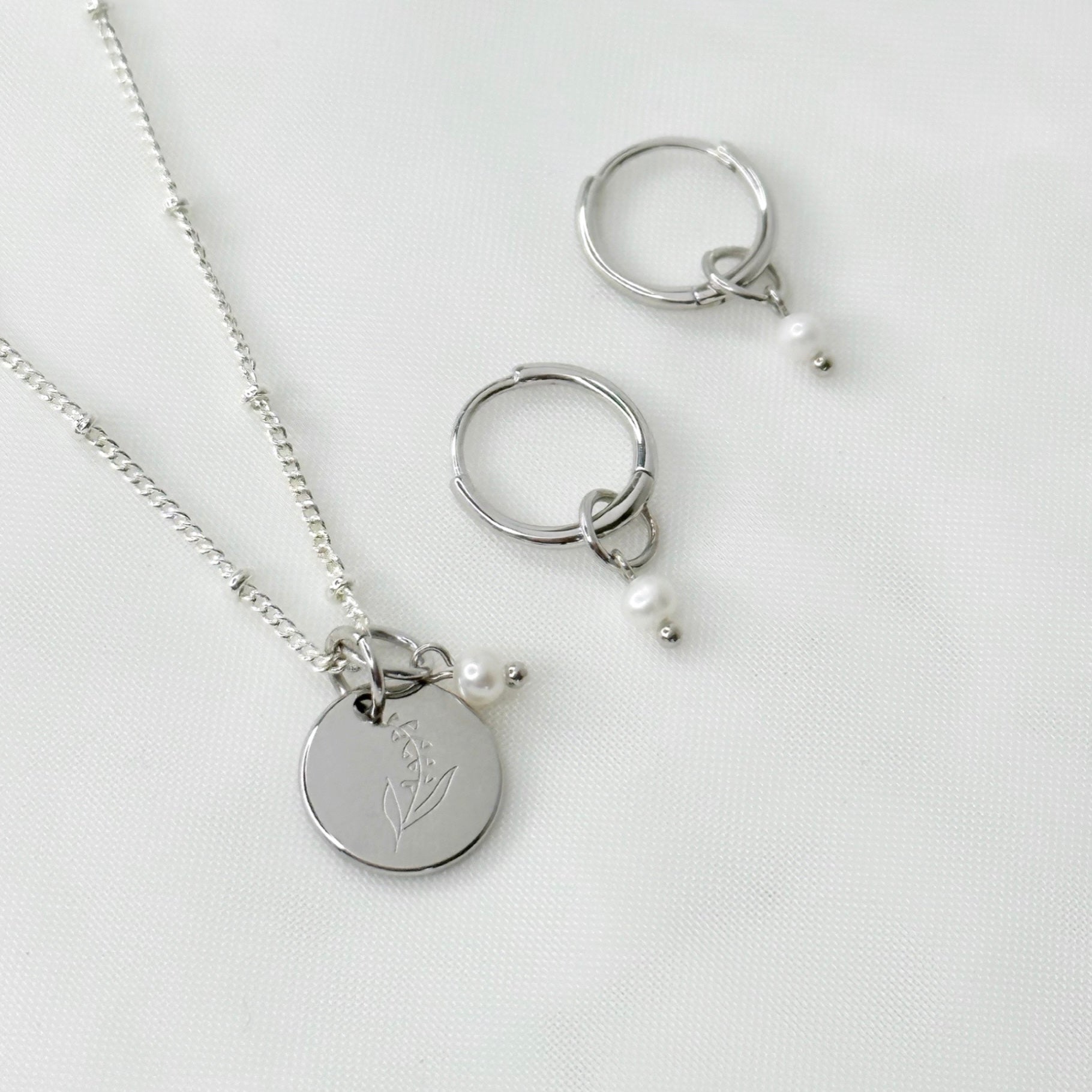 Rosie Birthflower Gift Set - Silver