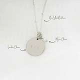 Silver London Angel Number Personalised Charm