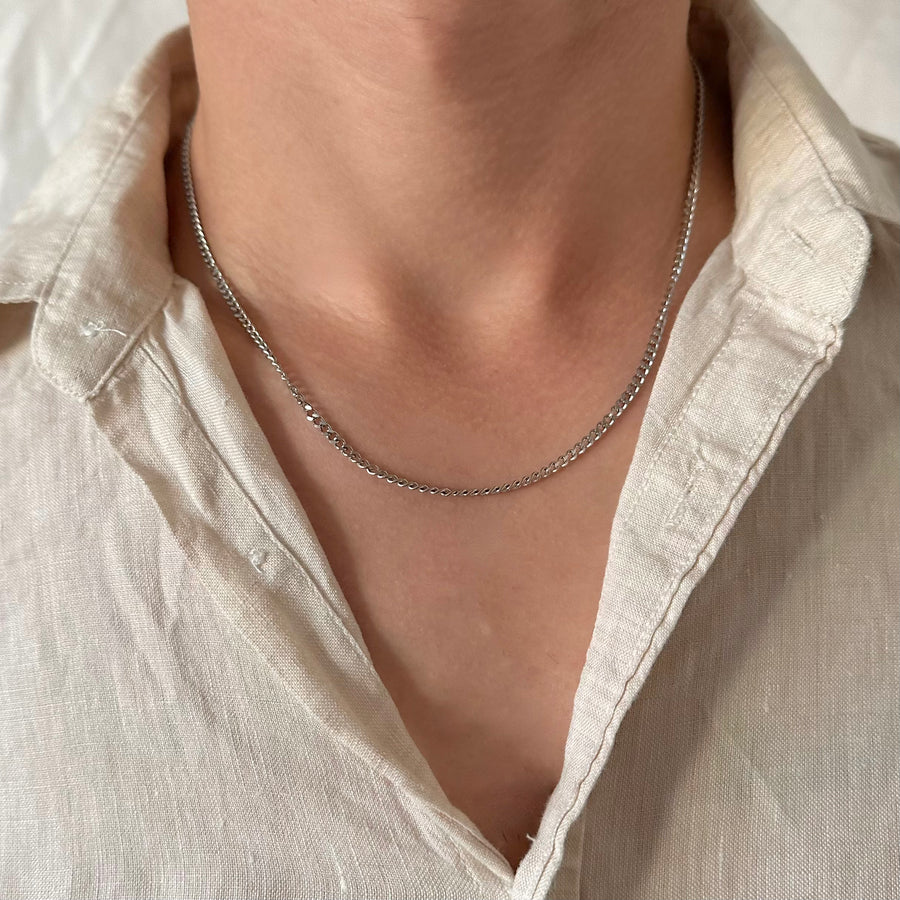 Silver Brooklyn Necklace - Men’s Collection